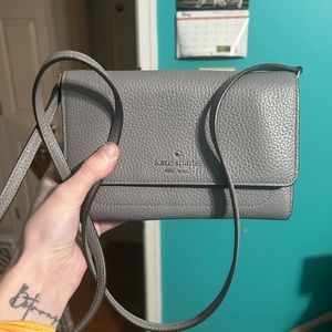 Gray Kate Spade Purse Handbag